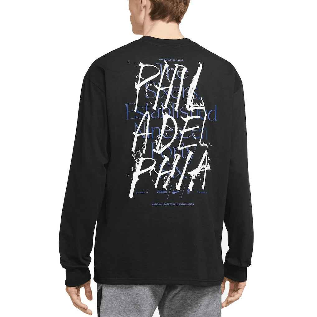 Philadelphia 76ers Courtside Established City Max90 Long Sleeve T-Shirt - Black online