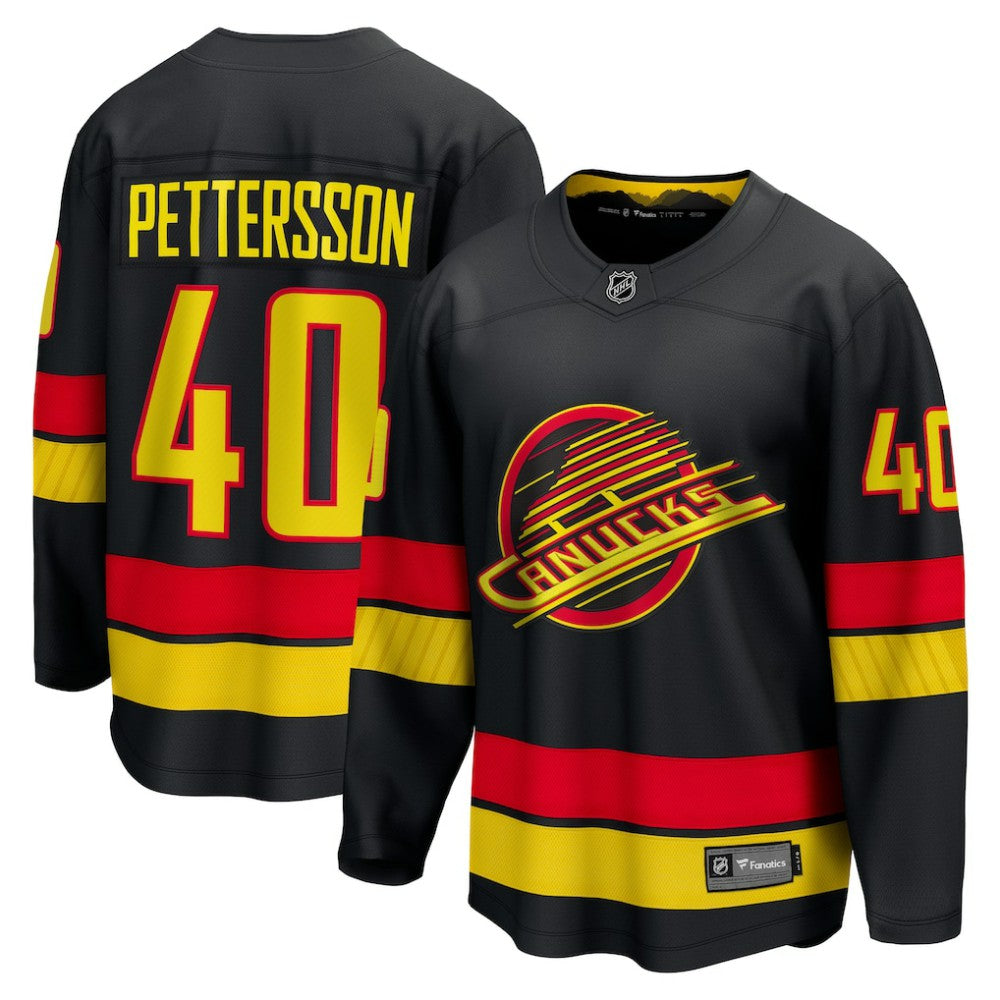 Elias Pettersson Vancouver Canucks Fanatics Breakaway Jersey - Black Jerseys