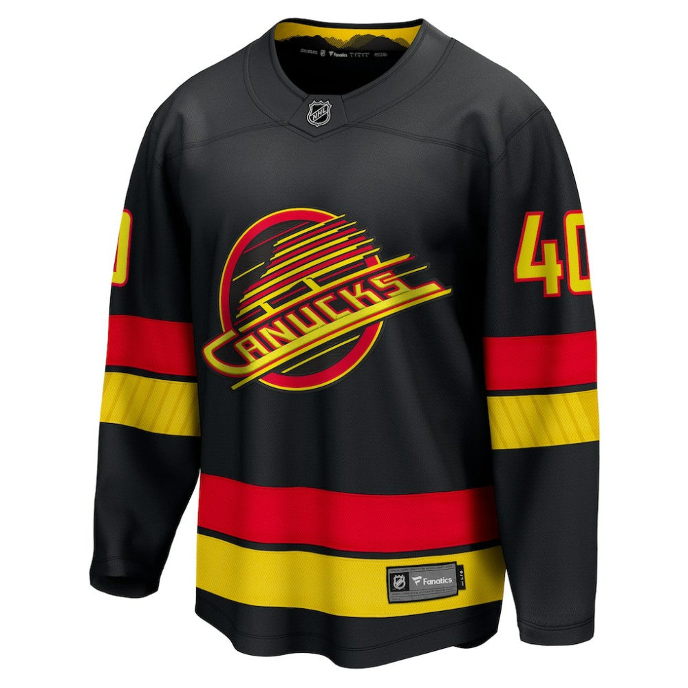 Elias Pettersson Vancouver Canucks Fanatics Breakaway Jersey - Black Jerseys