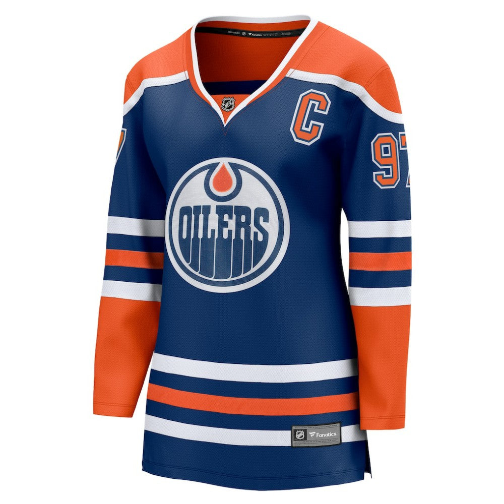 Connor McDavid Edmonton Oilers Fanatics Women's Home Breakaway Jersey - Royal Jerseys