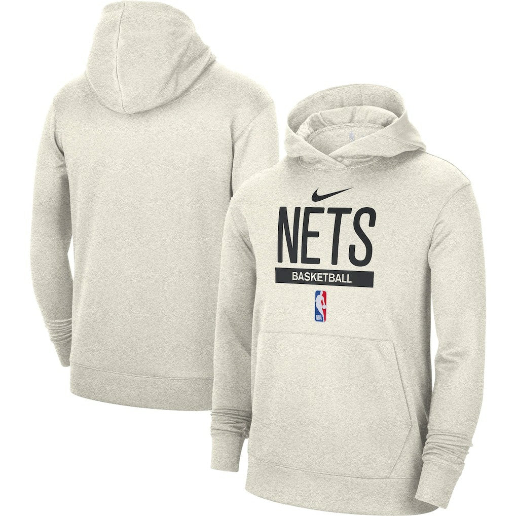 Brooklyn Nets 2022/23 Spotlight On-Court Practice Performance Pullover Hoodie - Cream discount