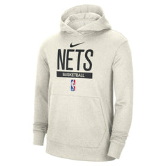 Brooklyn Nets 2022/23 Spotlight On-Court Practice Performance Pullover Hoodie - Cream discount