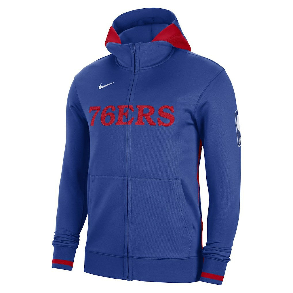 Philadelphia 76ers Authentic Showtime Performance Full-Zip Hoodie - Royal shop