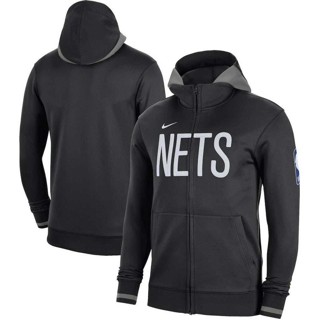 Brooklyn Nets Authentic Showtime Performance Full-Zip Hoodie - Black cheap
