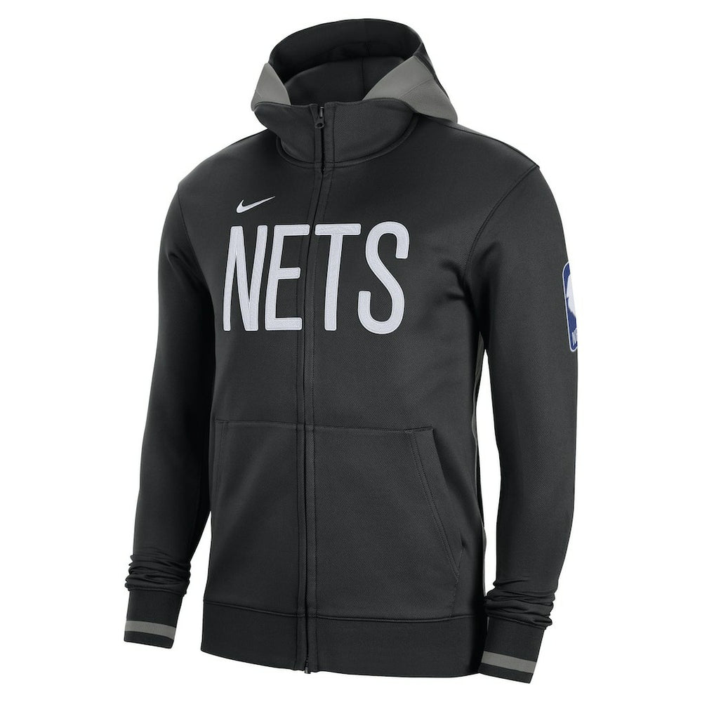 Brooklyn Nets Authentic Showtime Performance Full-Zip Hoodie - Black cheap