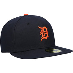 Detroit Tigers Authentic Collection On-Field Road 59FIFTY Fitted Hat Navy