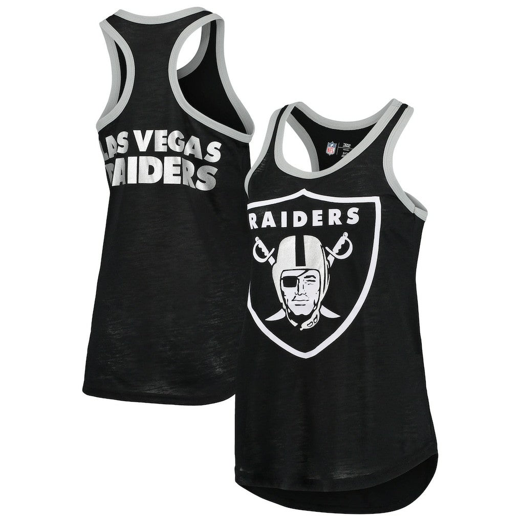 Las Vegas Raiders G-III 4Her by Carl Banks Women's Tater Burnout Tank Top - Black sale