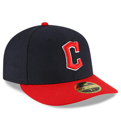 Cleveland Guardians Authentic Collection On-Field Home Low Profile 59FIFTY Fitted Hat Navy/Red
