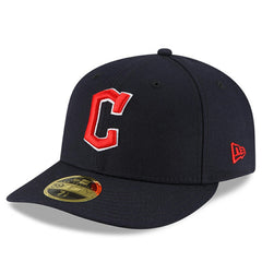 Cleveland Guardians Authentic Collection On-Field Road Low Profile 59FIFTY Fitted Hat Navy