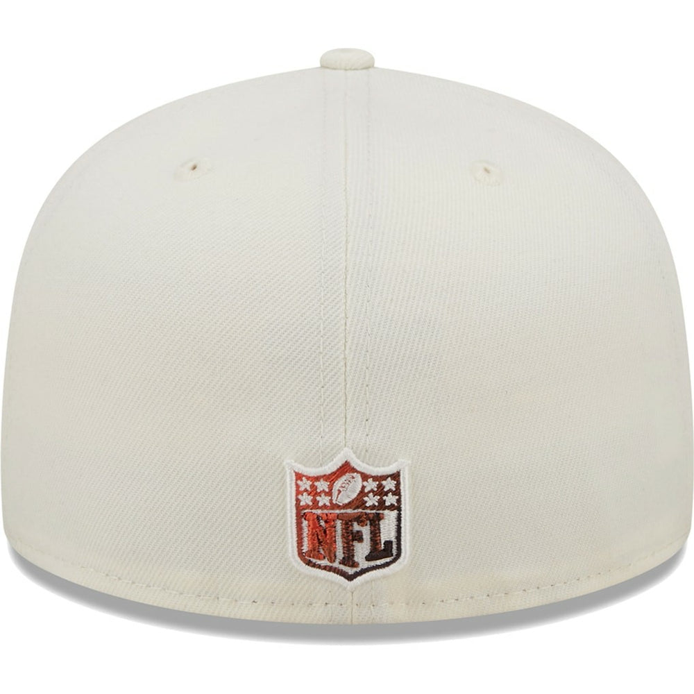 Cleveland Browns New Era Chrome Color Dim 59FIFTY Fitted Hat - Cream online