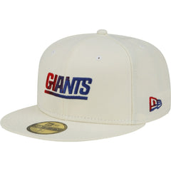 New York Giants New Era Chrome Color Dim 59FIFTY Fitted Hat - Cream online
