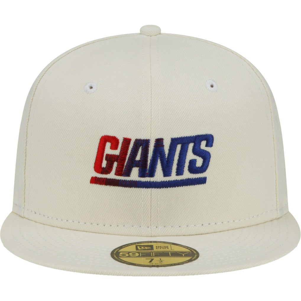 New York Giants New Era Chrome Color Dim 59FIFTY Fitted Hat - Cream online