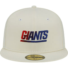 New York Giants New Era Chrome Color Dim 59FIFTY Fitted Hat - Cream online