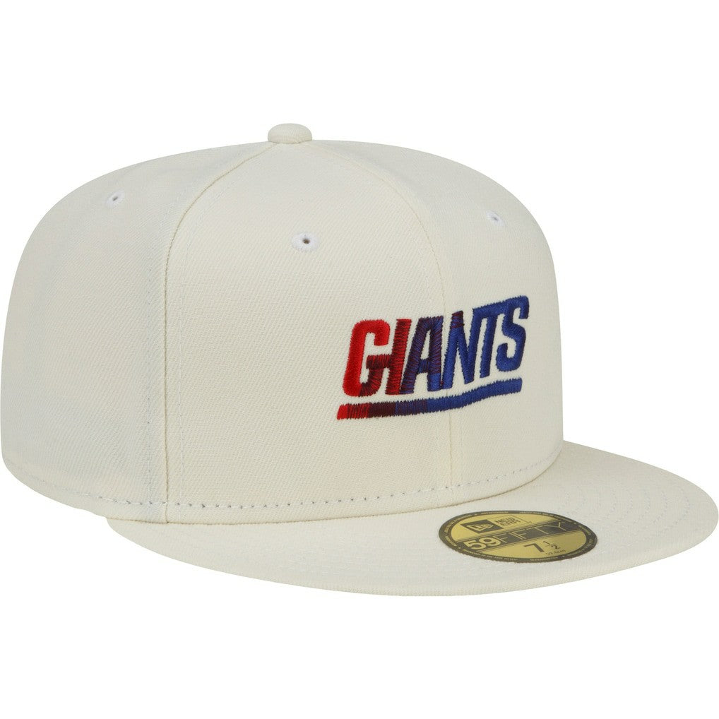 New York Giants New Era Chrome Color Dim 59FIFTY Fitted Hat - Cream online