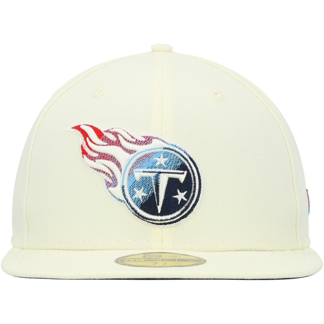 Tennessee Titans New Era Chrome Color Dim 59FIFTY Fitted Hat - Cream online