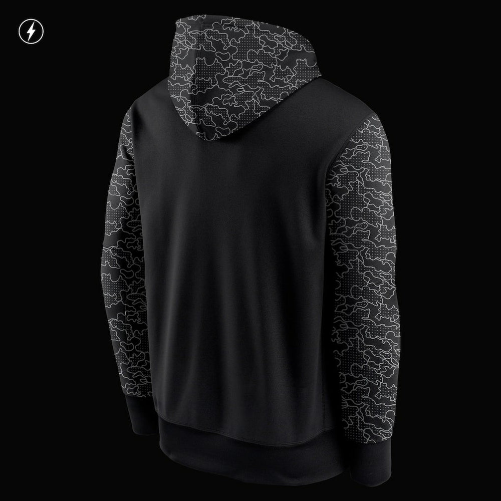 New Orleans Saints RFLCTV Chevron Pullover Hoodie - Black online
