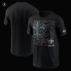 New Orleans Saints RFLCTV T-Shirt - Black sale
