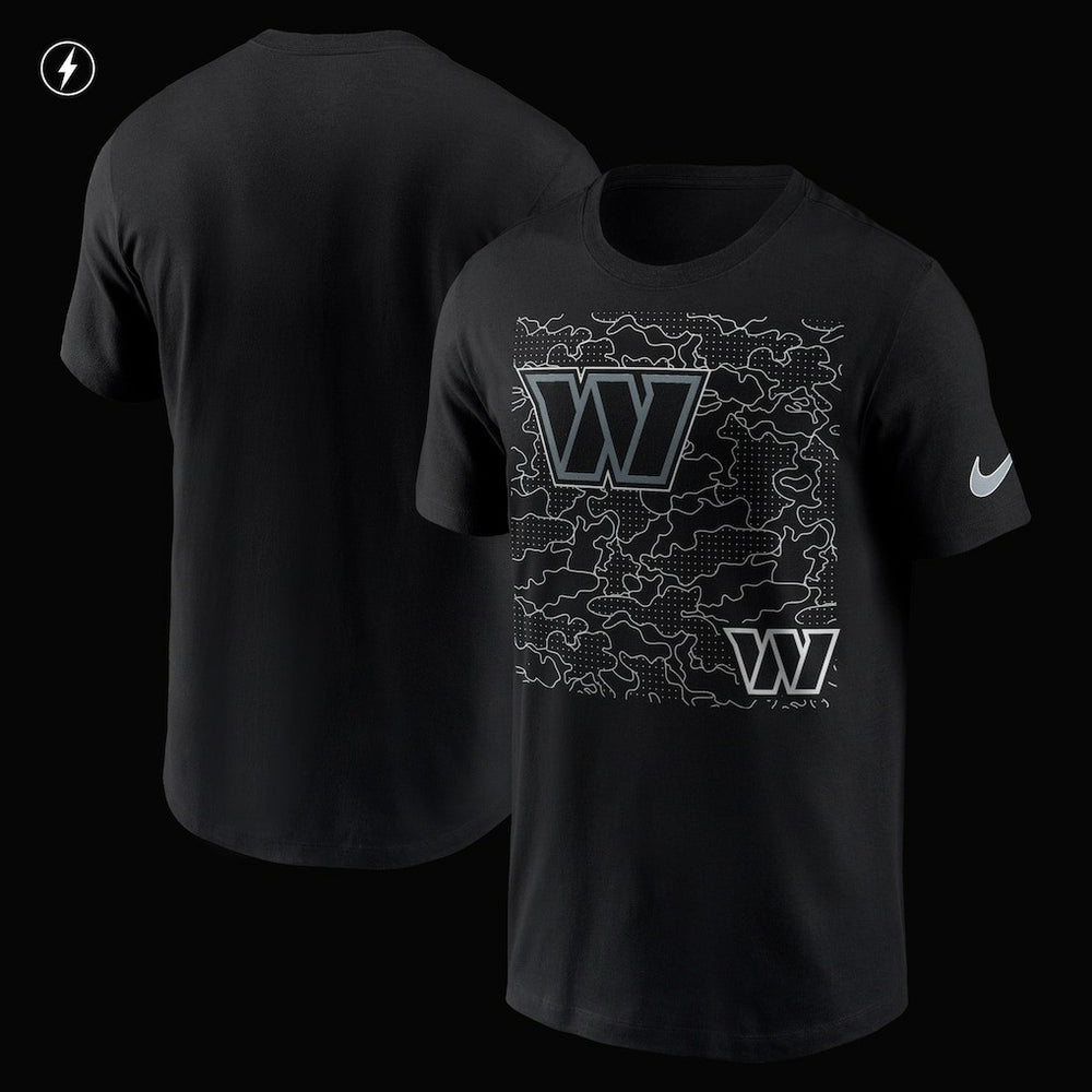 Washington Commanders RFLCTV T-Shirt - Black for sale