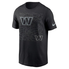 Washington Commanders RFLCTV T-Shirt - Black for sale