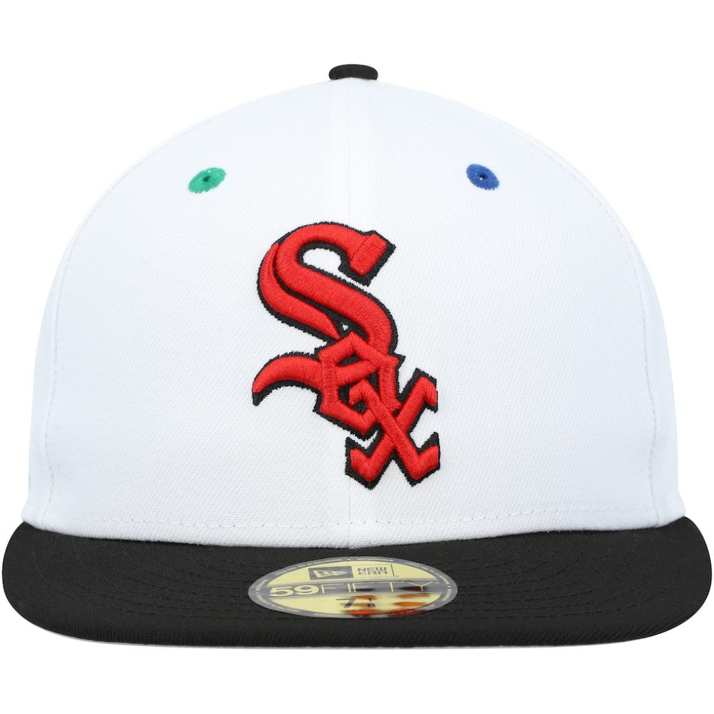 Chicago White Sox 95th Anniversary Primary Eye 59FIFTY Fitted Hat White/Black