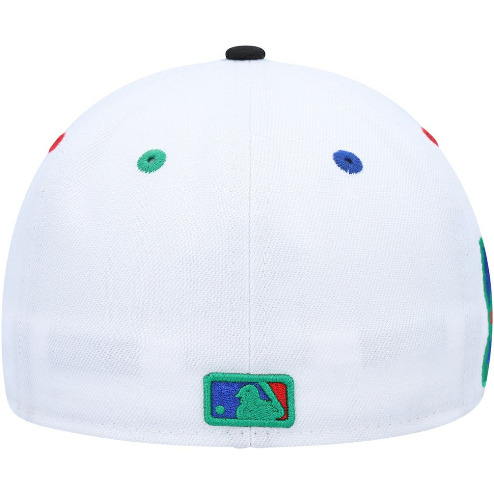 Colorado Rockies 25th Anniversary Primary Eye 59FIFTY Fitted Hat White/Black
