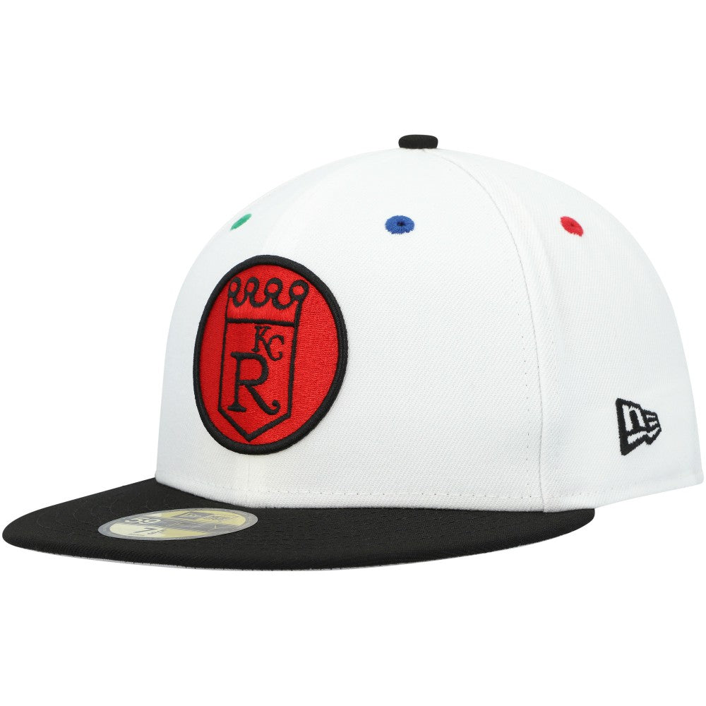 Kansas City Royals  Primary Eye 59FIFTY Fitted Hat White/Black