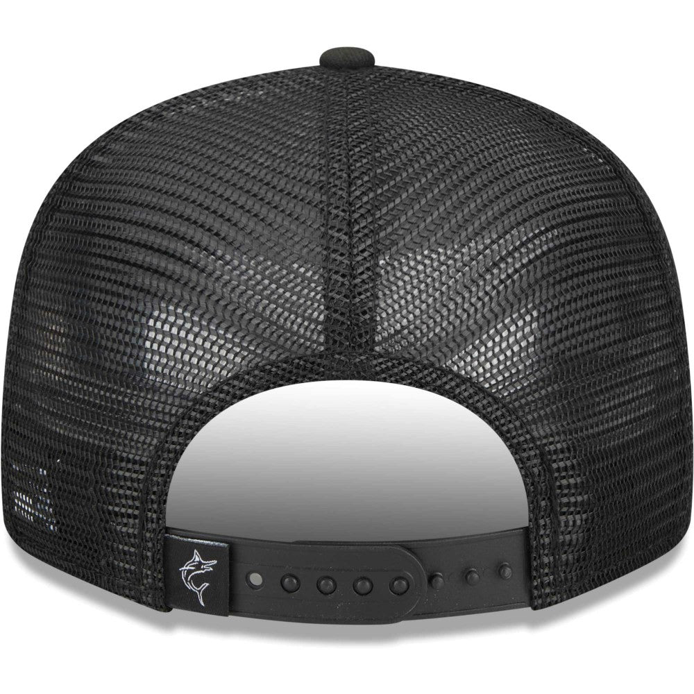 Miami Marlins Street Trucker 9FIFTY Snapback Hat Black
