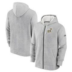 New Orleans Saints Historic Lifestyle Full-Zip Hoodie - Heather Gray on sale