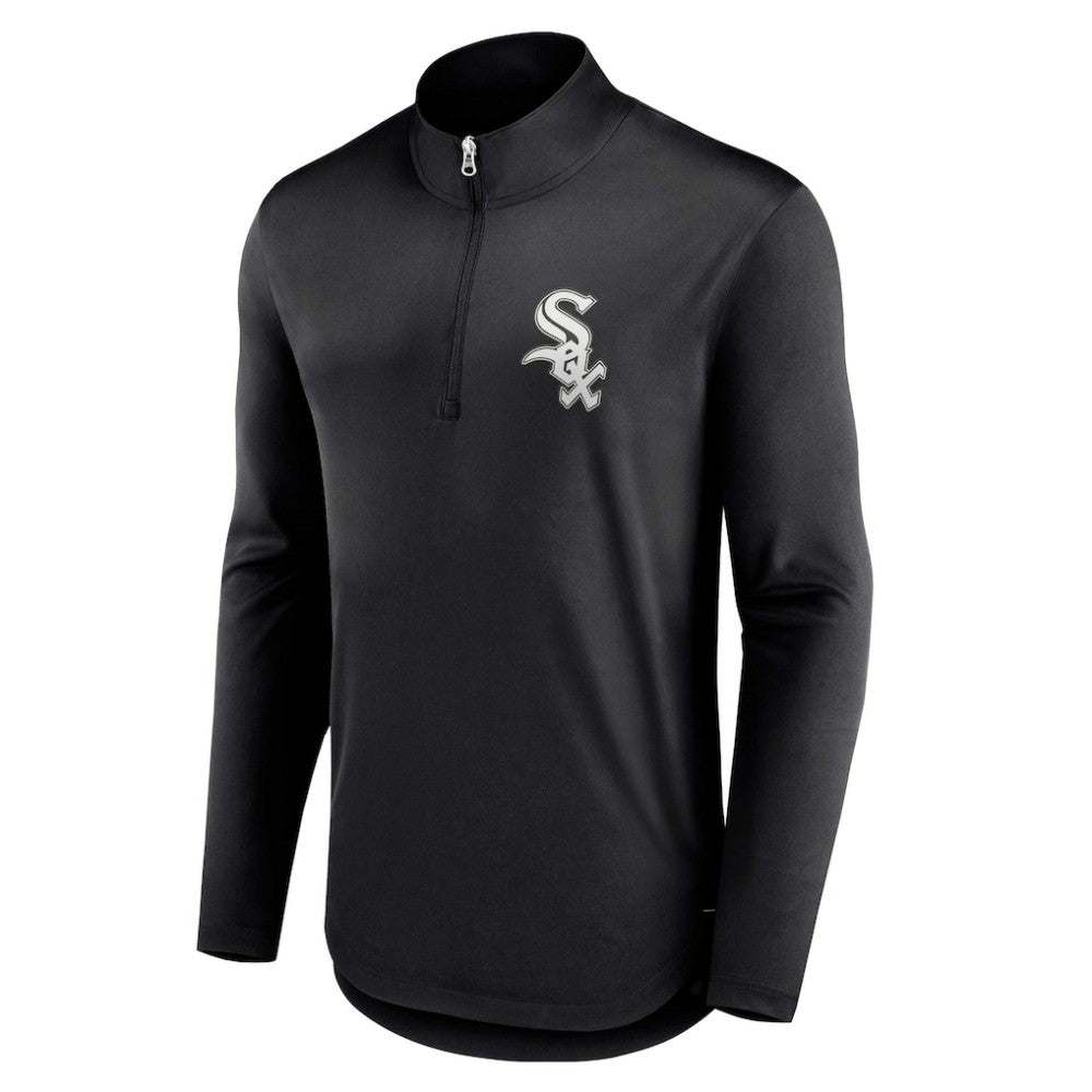 Chicago White Sox Tough Minded Lightweight Quarter-Zip Pullover Black