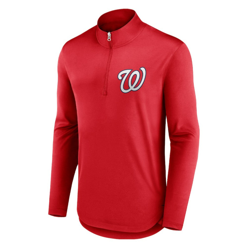 Washington Nationals Tough Minded Lightweight Quarter-Zip Pullover Red
