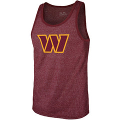 Terry McLaurin Washington Commanders Majestic Threads Player Name & Number Tank Top - Heathered Burgundy for sale