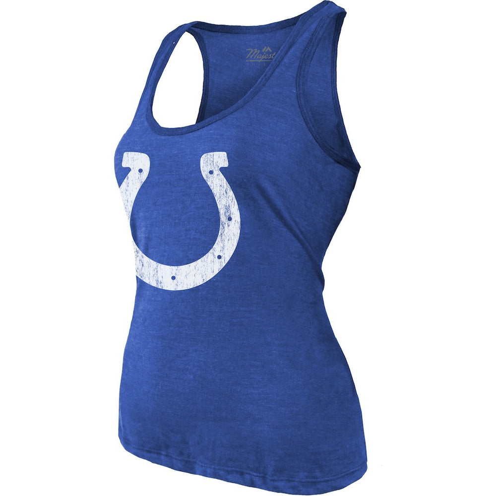 Jonathan Taylor Indianapolis Colts Majestic Threads Women's Player Name & Number Tri-Blend Tank Top - Royal cheap