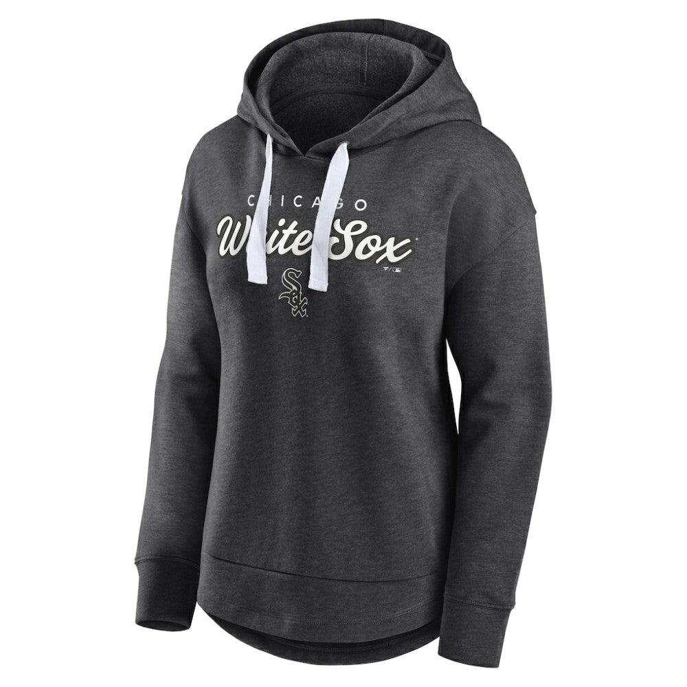 Chicago White Sox Women's Set to Fly Pullover Hoodie Heather Charcoal