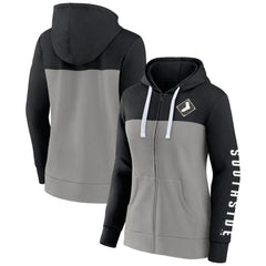 Chicago White Sox Women's Take The Field Colorblocked Hoodie Full-Zip Jacket Black/Gray