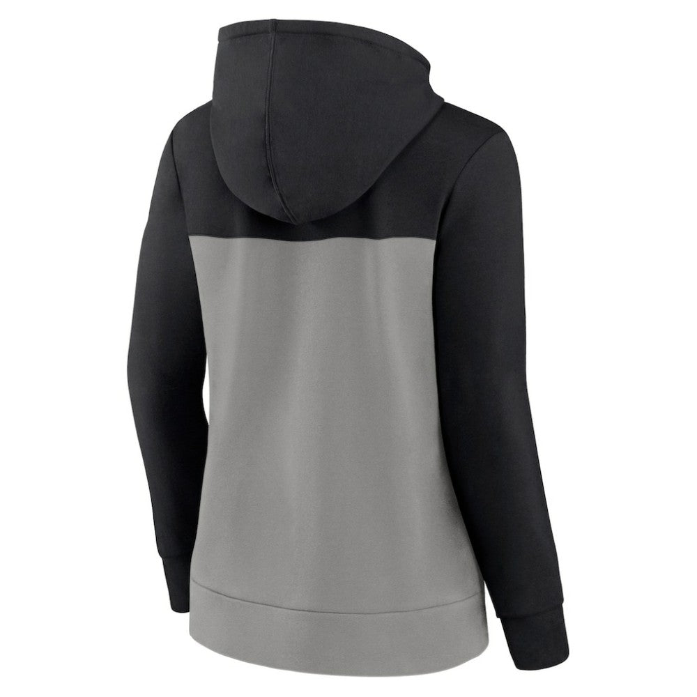 Chicago White Sox Women's Take The Field Colorblocked Hoodie Full-Zip Jacket Black/Gray