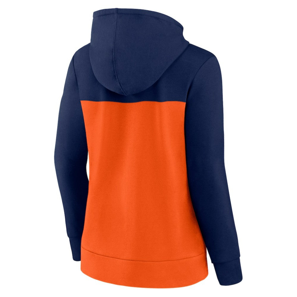 Houston Astros Women's Take The Field Colorblocked Hoodie Full-Zip Jacket Navy/Orange