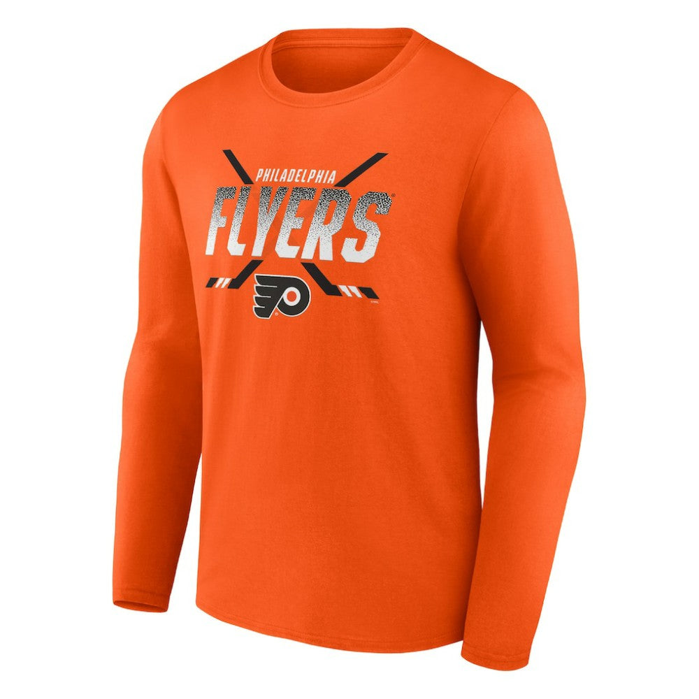 Philadelphia Flyers Fanatics Covert Long Sleeve T-Shirt - Orange T-shirts