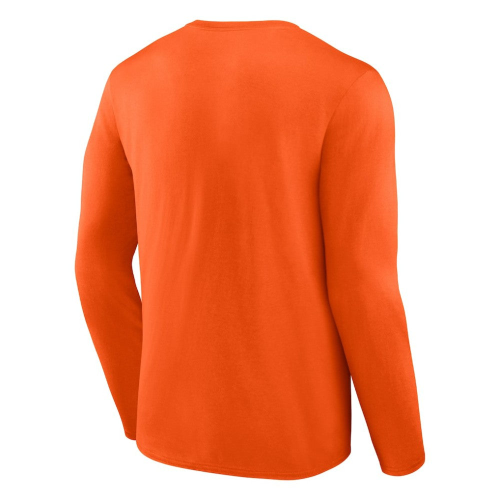 Philadelphia Flyers Fanatics Covert Long Sleeve T-Shirt - Orange T-shirts