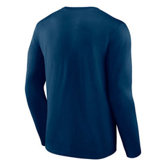 Seattle Kraken Fanatics Covert Long Sleeve T-Shirt - Deep Sea Blue T-shirts