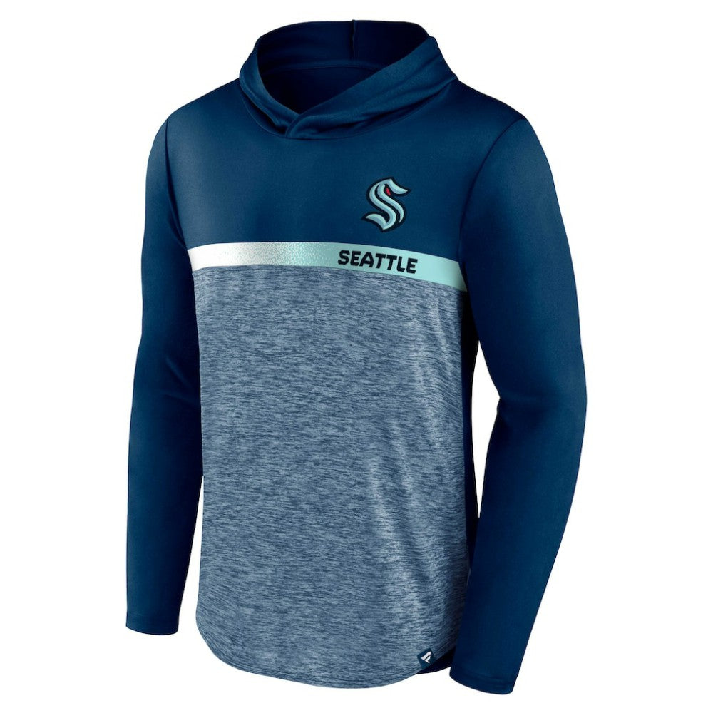 Seattle Kraken Fanatics Podium Defender Pullover Hoodie - Deep Sea Blue Hoodies