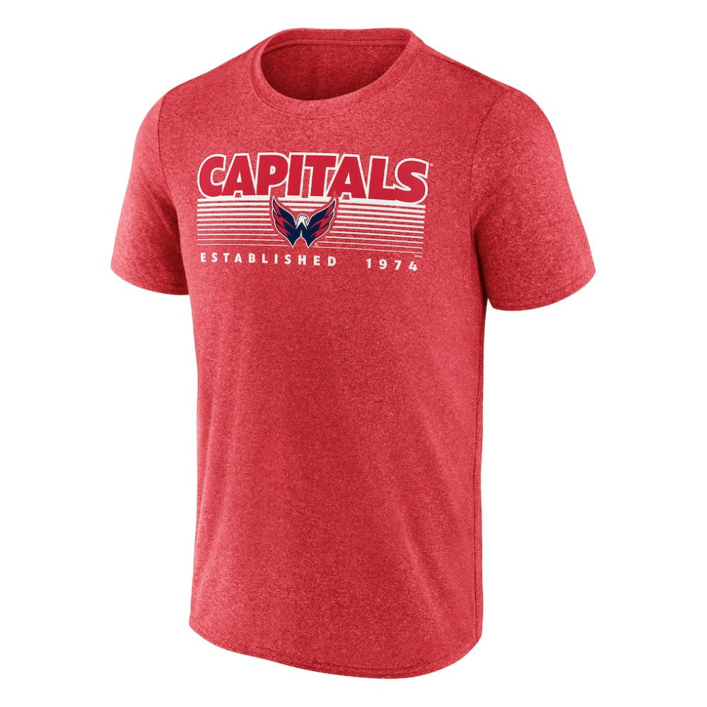 Washington Capitals Fanatics Prodigy Performance T-Shirt - Heathered Red T-shirts