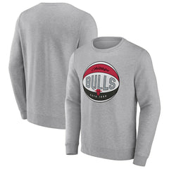Chicago Bulls True Classics Vint Pullover Sweatshirt sale - Heathered Gray shop