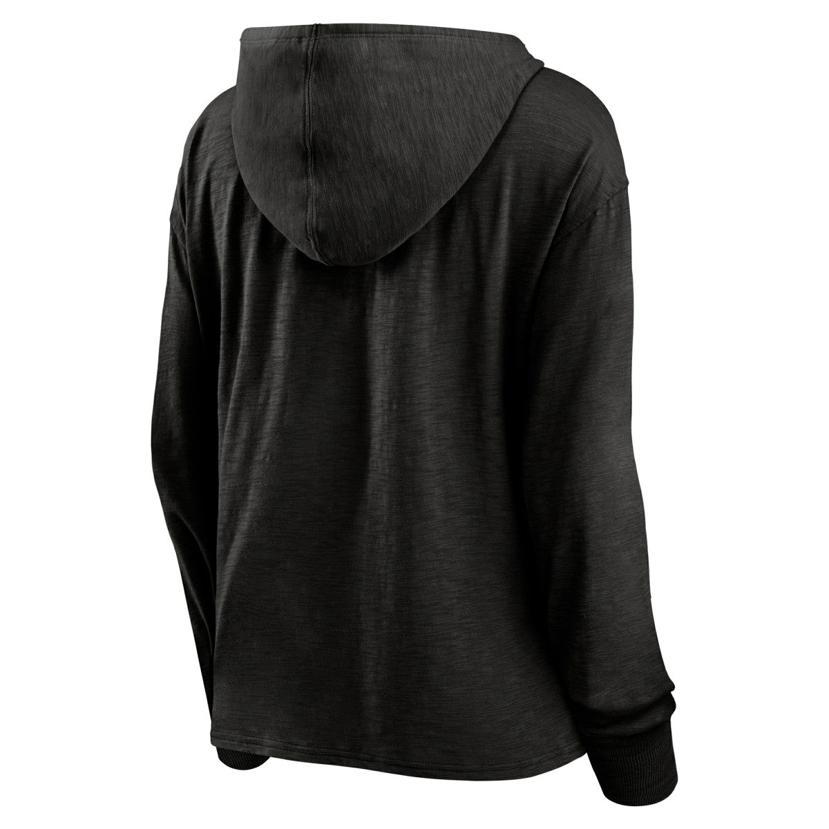 Portland Trail Blazers Women's Full Steam Slub Hoodie T-Shirt - Black cheap