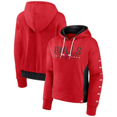 Chicago Bulls Women's Iconic Halftime Colorblock Pullover Hoodie - Red online