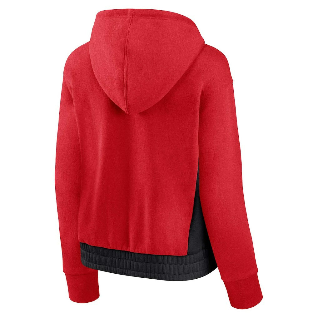 Chicago Bulls Women's Iconic Halftime Colorblock Pullover Hoodie - Red online