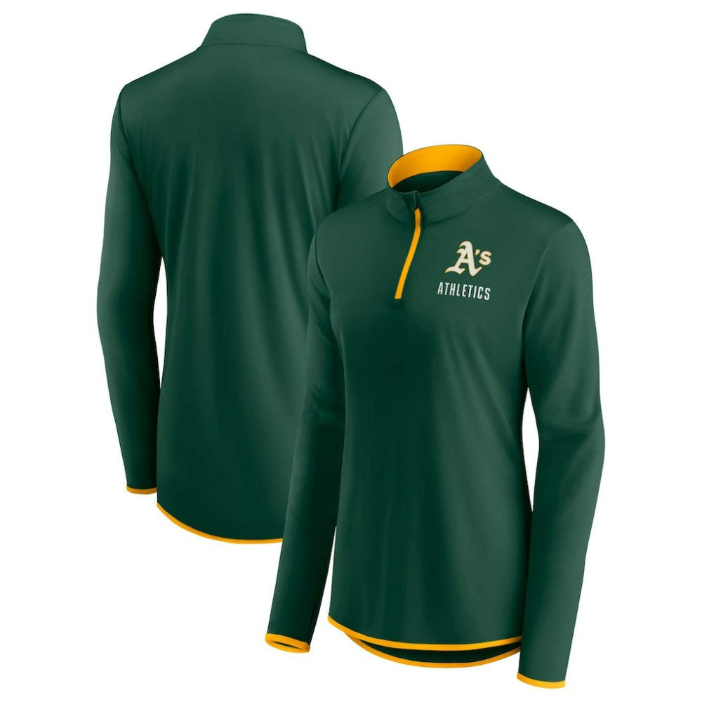 Athletics Women's Worth The Drive Quarter-Zip Jacket Green
