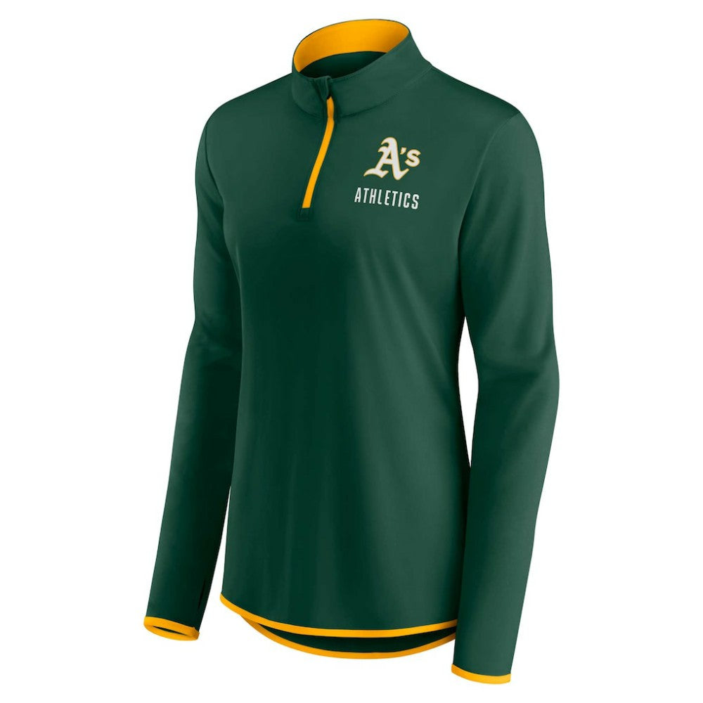 Athletics Women's Worth The Drive Quarter-Zip Jacket Green