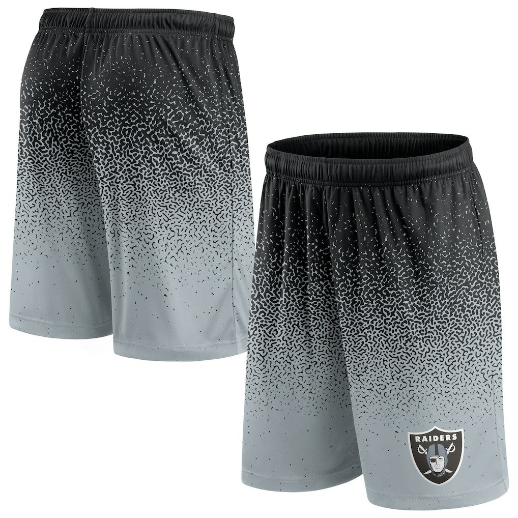 Las Vegas Raiders Ombre Shorts - Black/Silver sale