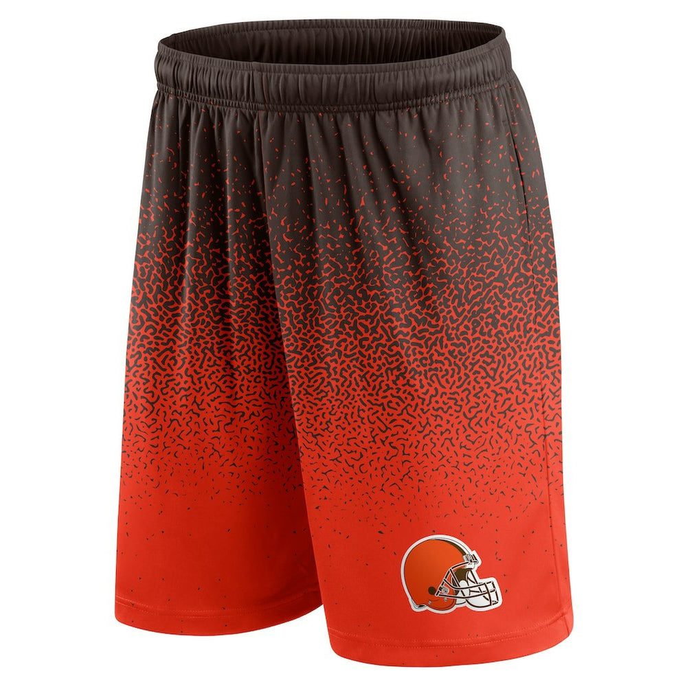 Cleveland Browns Ombre Shorts - Brown/Orange on sale
