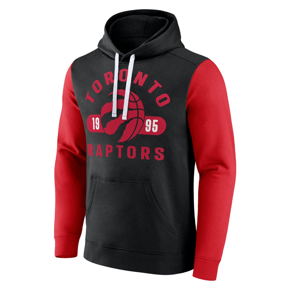 Toronto Raptors Attack Colorblock Pullover Hoodie - Black/Red sale